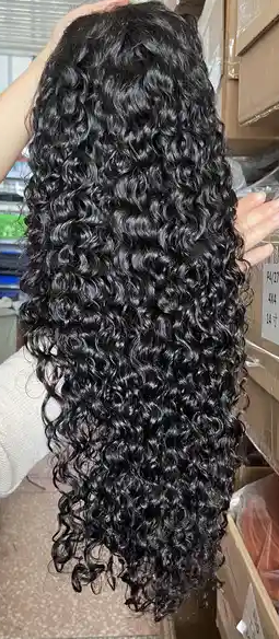 perruque bouclée cheveux long